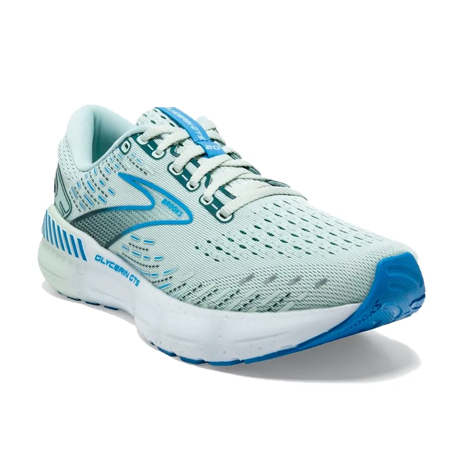 Imagen 3 de 6 de Zapatillas Brooks Glycerin Gts 20-VERDE AGUA/AZUL/BLANCO