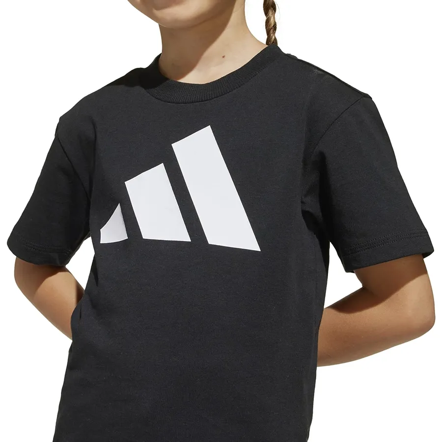 Imagen 3 de 4 de Remera adidas Essentials Niños-NEGRO/BLANCO
