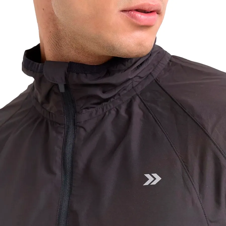 Imagen 3 de 6 de Campera Atomik The Runner Windbreaker-NEGRO