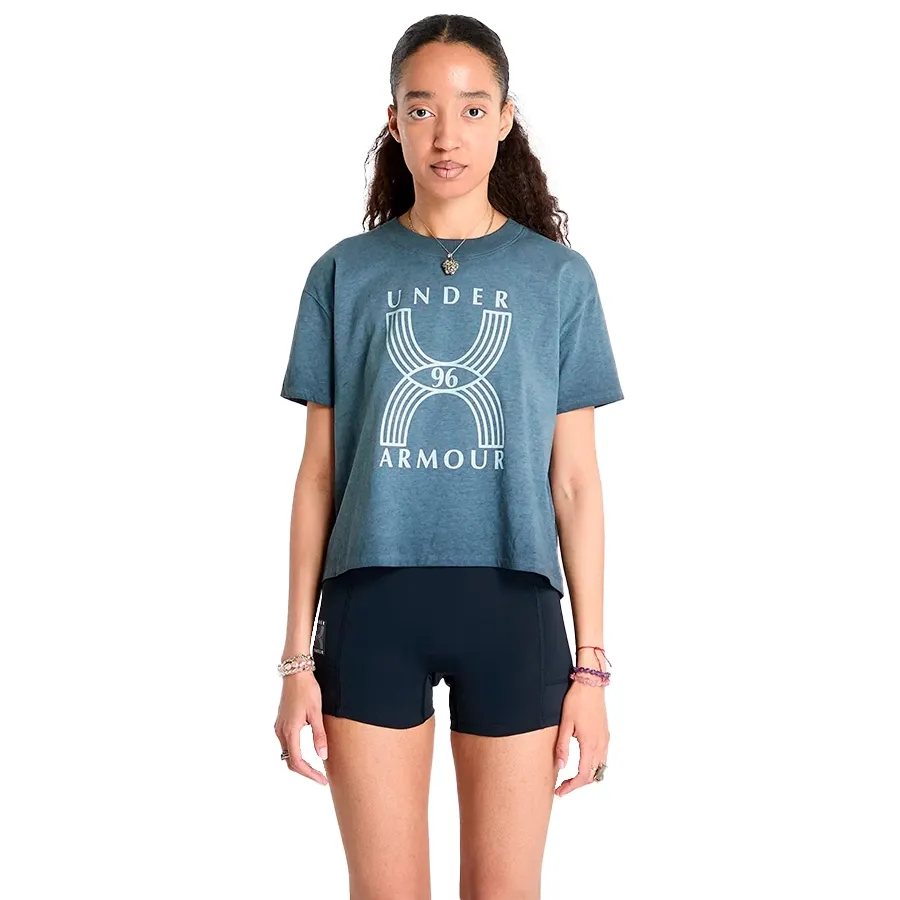 Imagen 0 de 3 de Remera Under Armour Running Run 96 Graphic-PETROLEO