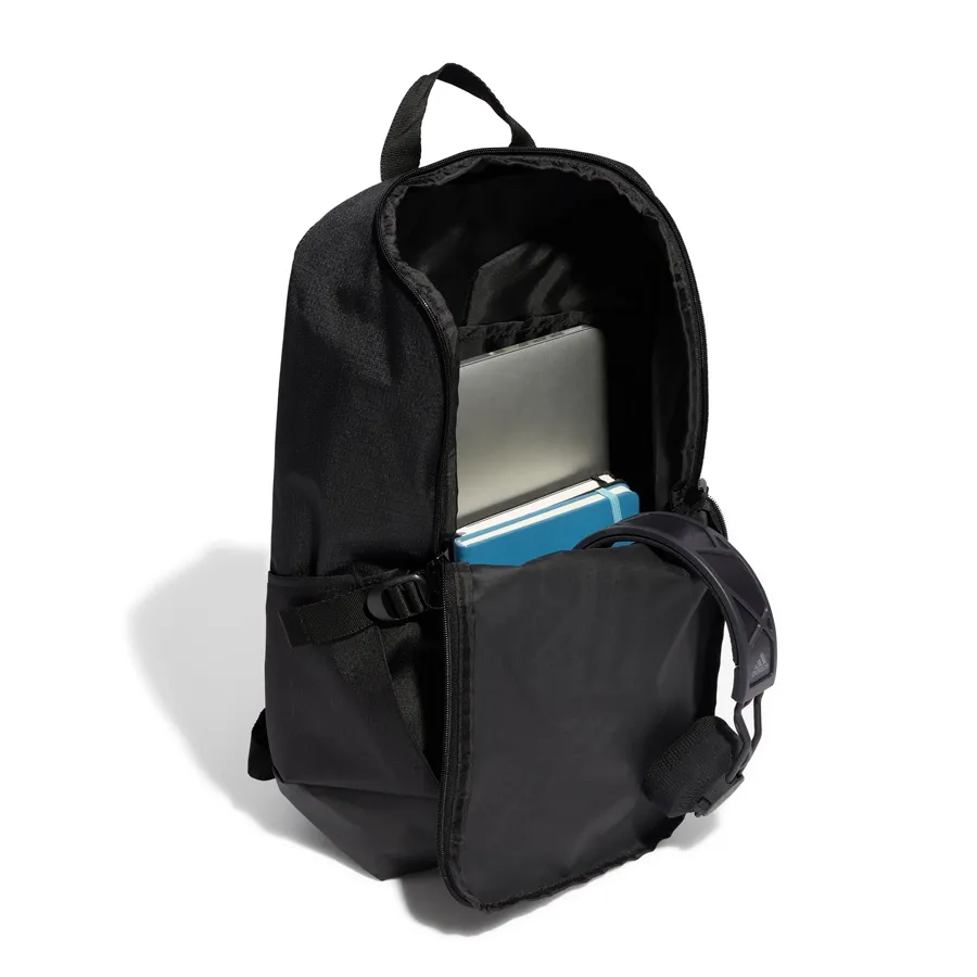 Imagen 2 de 5 de Mochila adidas Essentials 3 Stripes-NEGRO/BLANCO