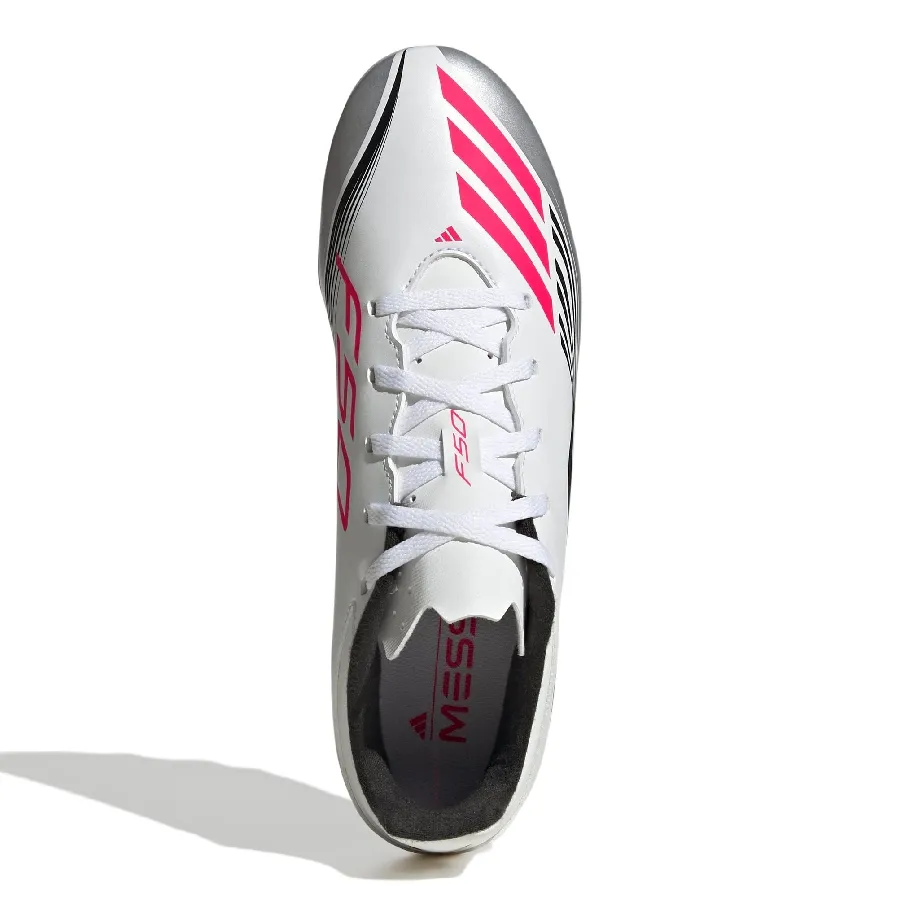 Imagen 3 de 7 de Botines adidas F50 Messi Club Fg-BLANCO/ROJO/PLATA