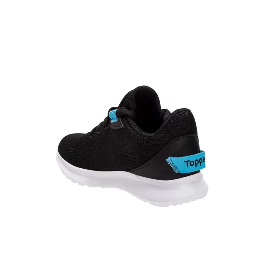 Imagen 1 de 3 de Zapatillas Topper Lambi Bebe-NEGRO/TURQUESA