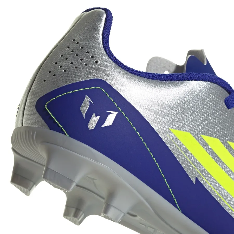 Imagen 5 de 7 de Botines adidas F50 Club Fg/Mg Jr Messi-PLATA/VIOLETA/AMARILLO