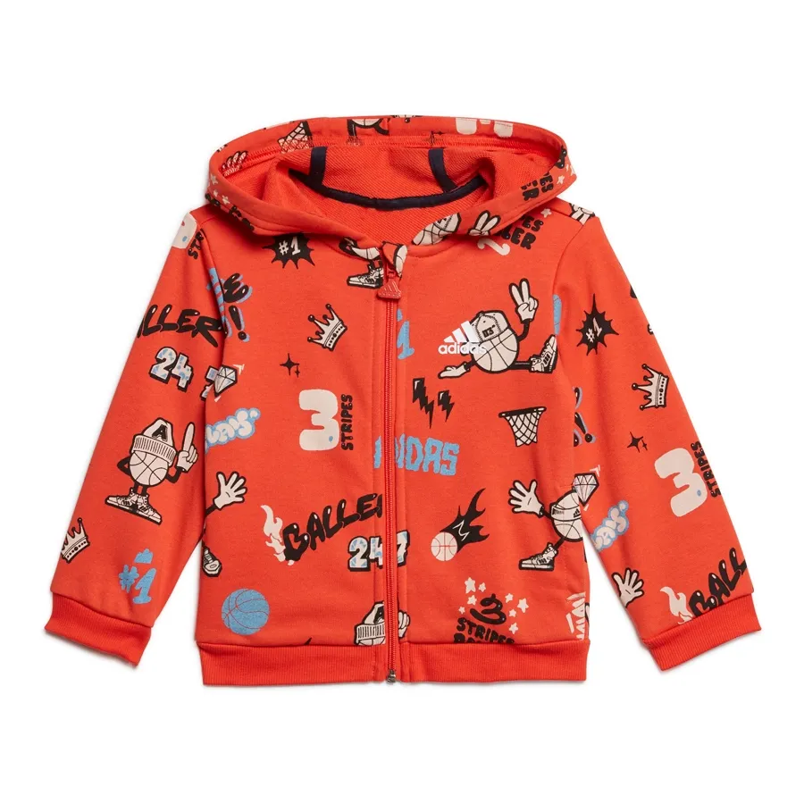 Imagen 1 de 8 de Conjunto adidas Graphic-ROJO/BLANCO/MARINO