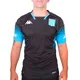 camiseta-kappa-kombat-pro-slim-away-racing-NEGRO/CELESTE