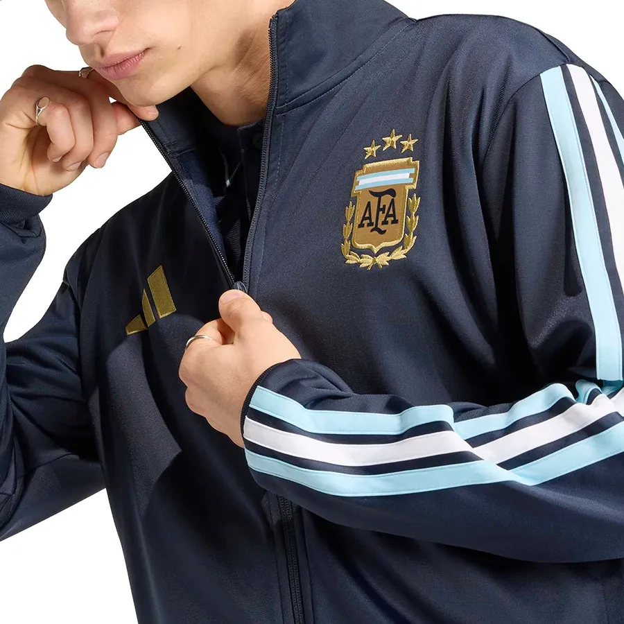 Imagen 4 de 5 de Campera adidas Deportiva Adn Argentina-MARINO/BLANCO/CELESTE