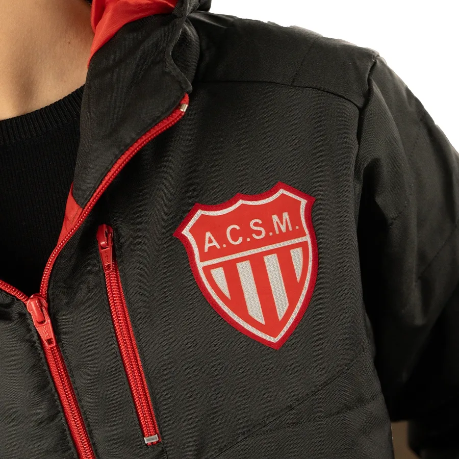 Imagen 2 de 5 de Campera Mitre Abrigo San Martín-NEGRO/ROJO