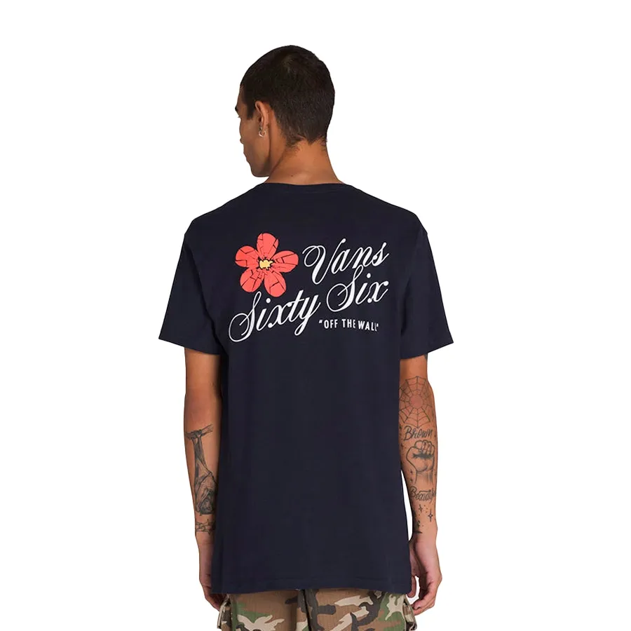 Imagen 1 de 4 de Remera Vans Cracked Flower Ss-MARINO