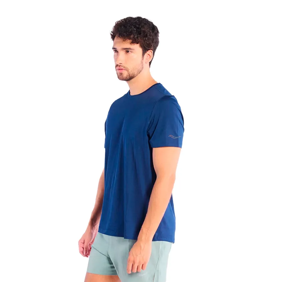 Imagen 1 de 5 de Remera Saucony Stopwatch-MARINO