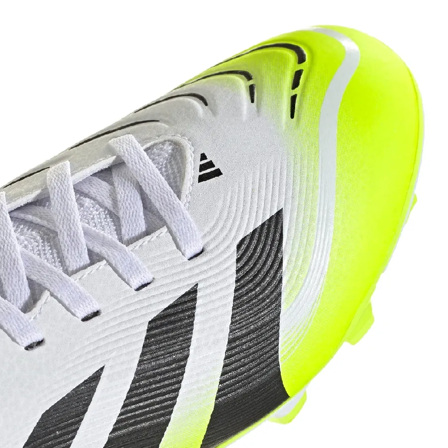 Imagen 5 de 7 de Botines adidas Predator Club Sock Fg-BLANCO/VERDE FLUOR/NEGRO
