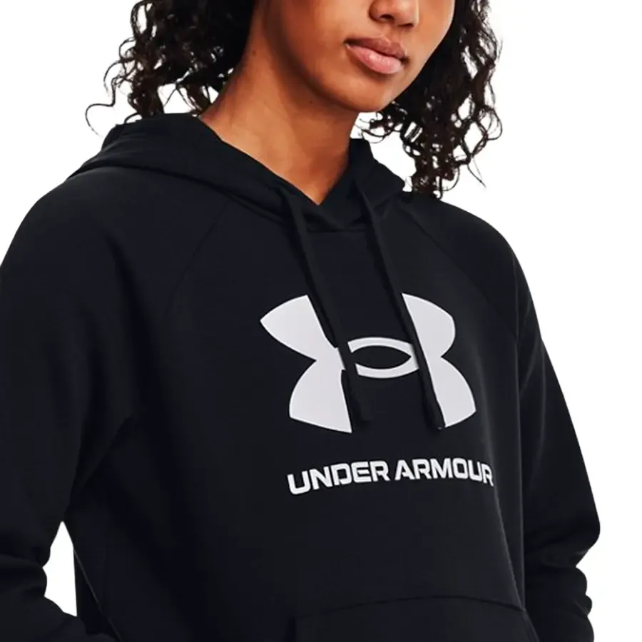 Imagen 3 de 4 de Buzo Under Armour Rival Fleece Big Logo-NEGRO