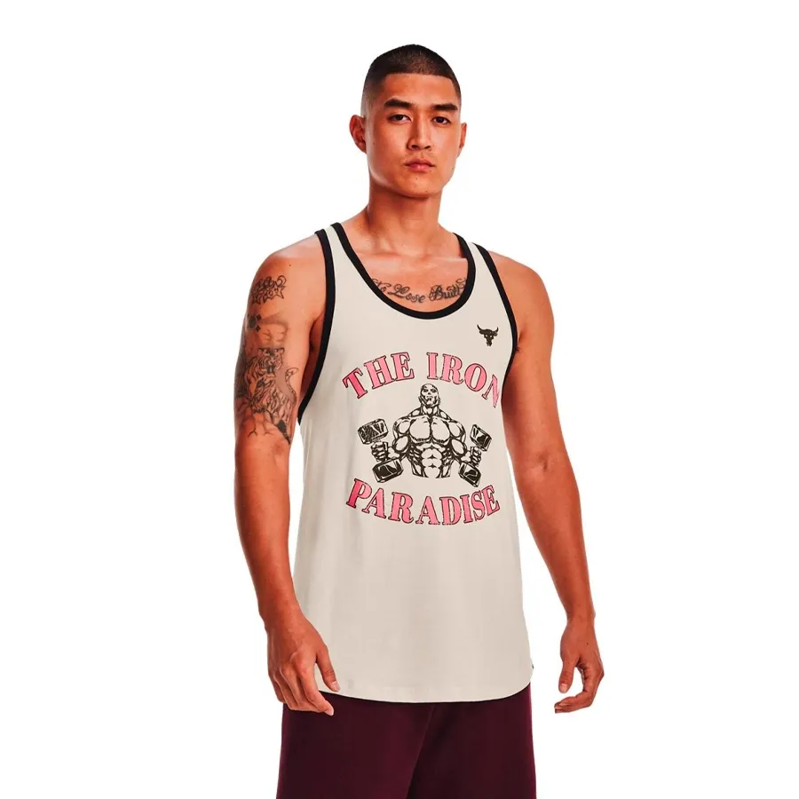 Imagen 2 de 4 de Musculosa Under Armour Pjt Rock Ipbc-HUESO
