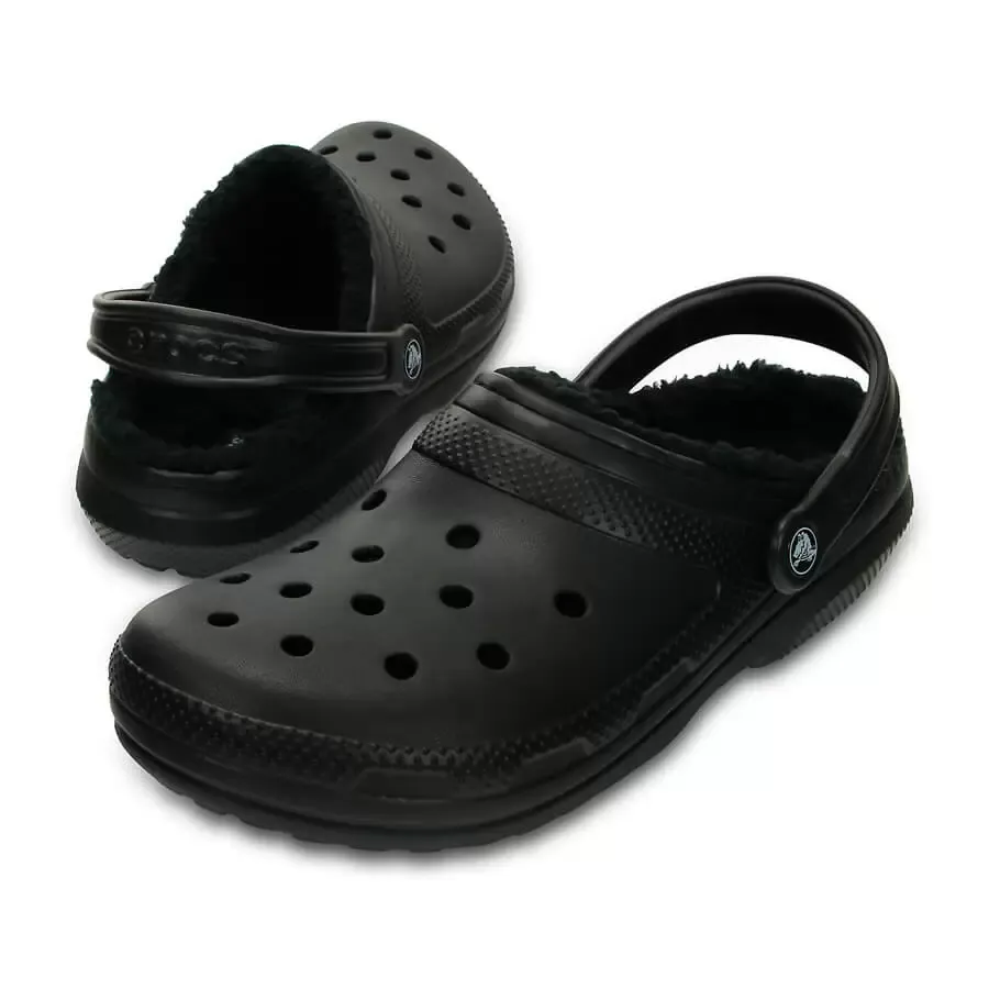 Imagen 3 de 5 de Ojotas Crocs Classic Lined Clog-NEGRO/NEGRO