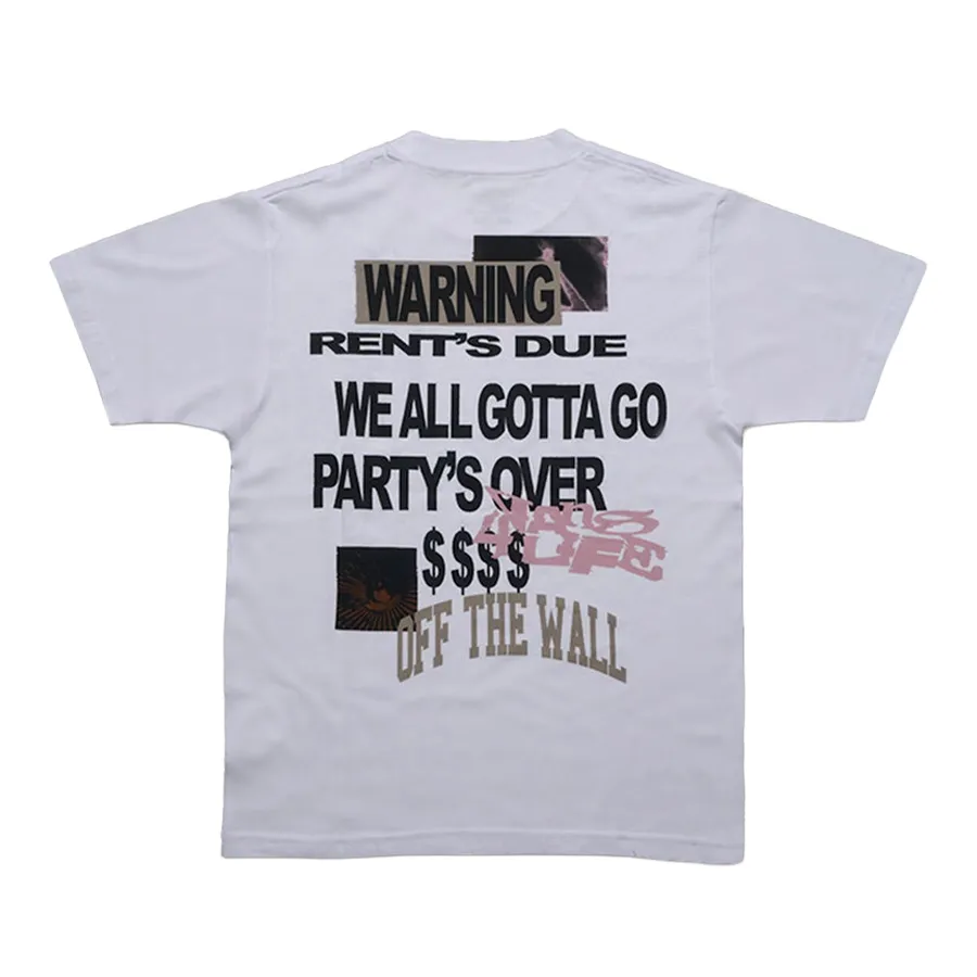 Imagen 3 de 4 de Remera Vans Warning Signs 4 Life Ss-BLANCO/NEGRO