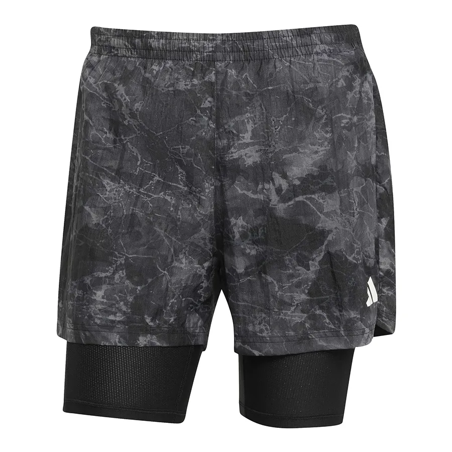 Imagen 3 de 4 de adidas Shorts  Own The Run 2 en 1-GRIS/NEGRO
