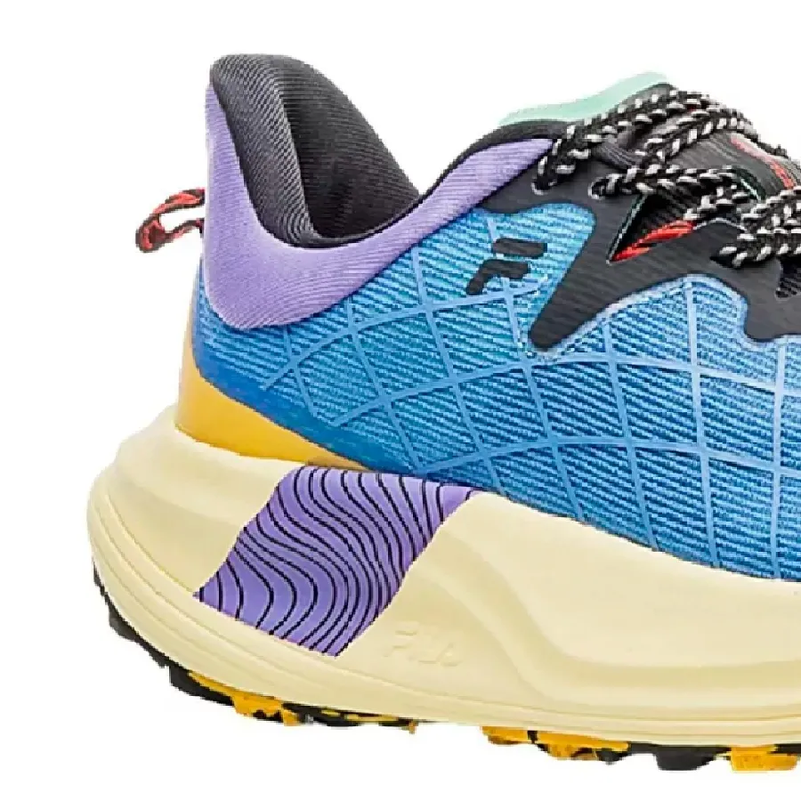 Imagen 4 de 5 de Zapatillas Fila Racer Skytrail-AZUL/NARANJA/LILA