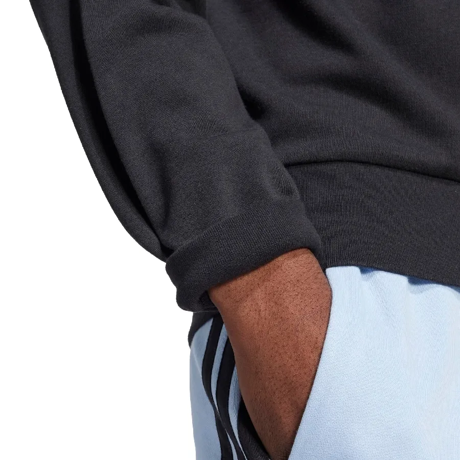 Imagen 4 de 5 de Buzo adidas Essentials Big Logo French Terry-NEGRO/BLANCO