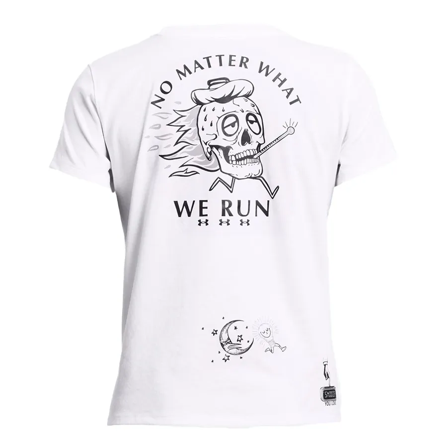 Imagen 3 de 4 de Remera Under Armour Run-BLANCO/NEGRO