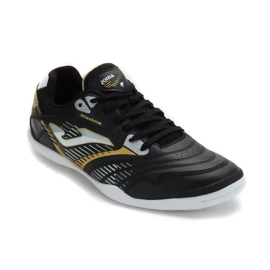 Imagen 0 de 5 de Botines Joma Maxima Futsal V2-NEGRO/DORADO/BLANCO