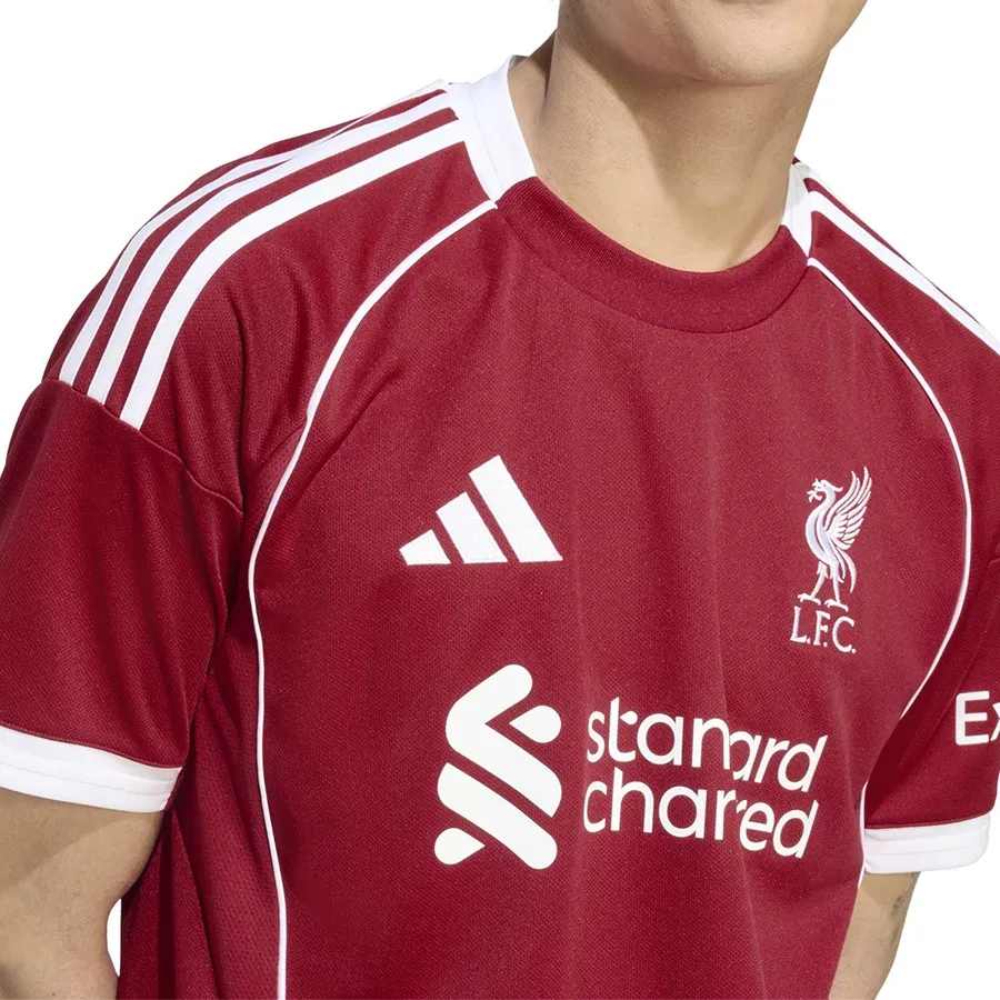 Imagen 4 de 6 de Remera adidas Camiseta titular del Liverpool FC 25/26-ROJO/BLANCO