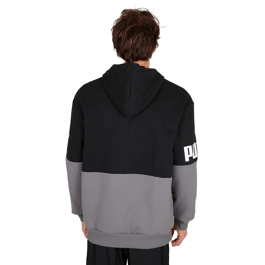 Imagen 2 de 5 de Buzo Puma Power Colorblock-GRIS/NEGRO