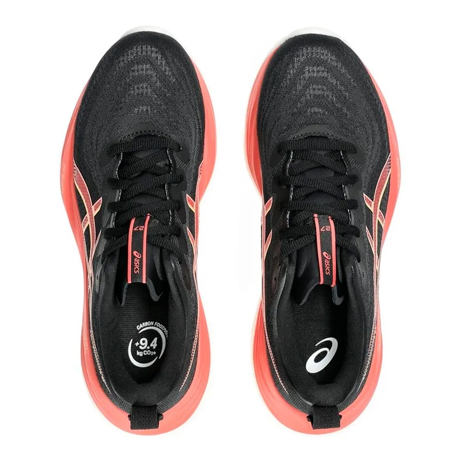 Imagen 3 de 6 de Zapatillas Asics Gel-Cumulus 27-NEGRO/CORAL FLUOR