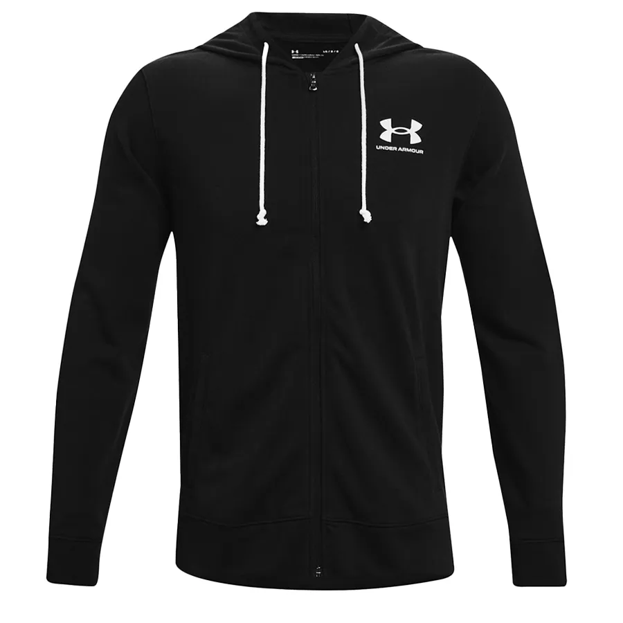 Imagen 0 de 5 de Campera Under Armour Rival Terry-NEGRO/BLANCO