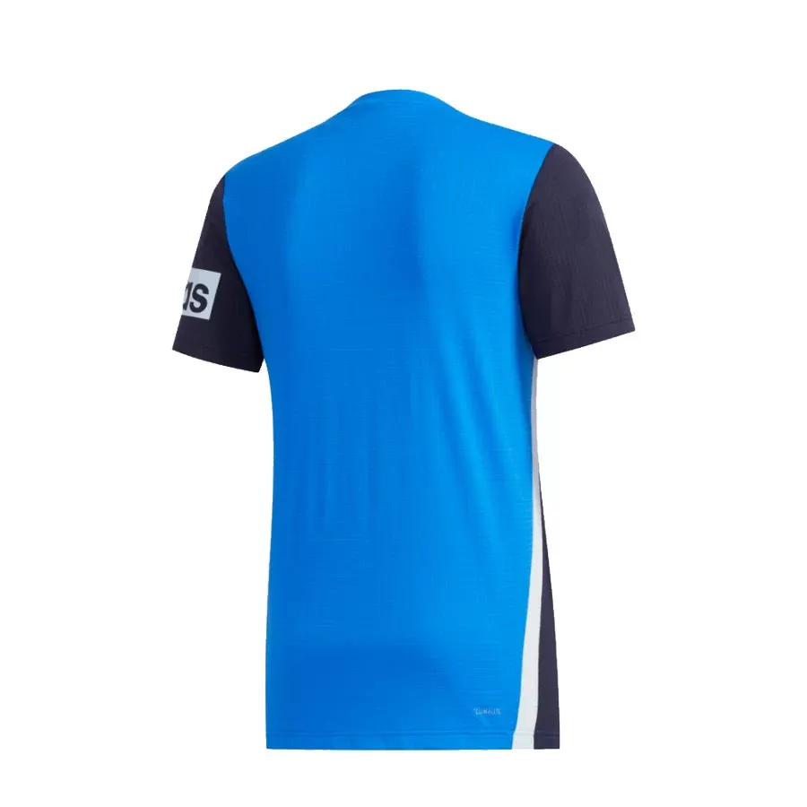 Imagen 4 de 5 de Remera adidas Aeroready colorblock-AZUL/MARINO/BLANCO