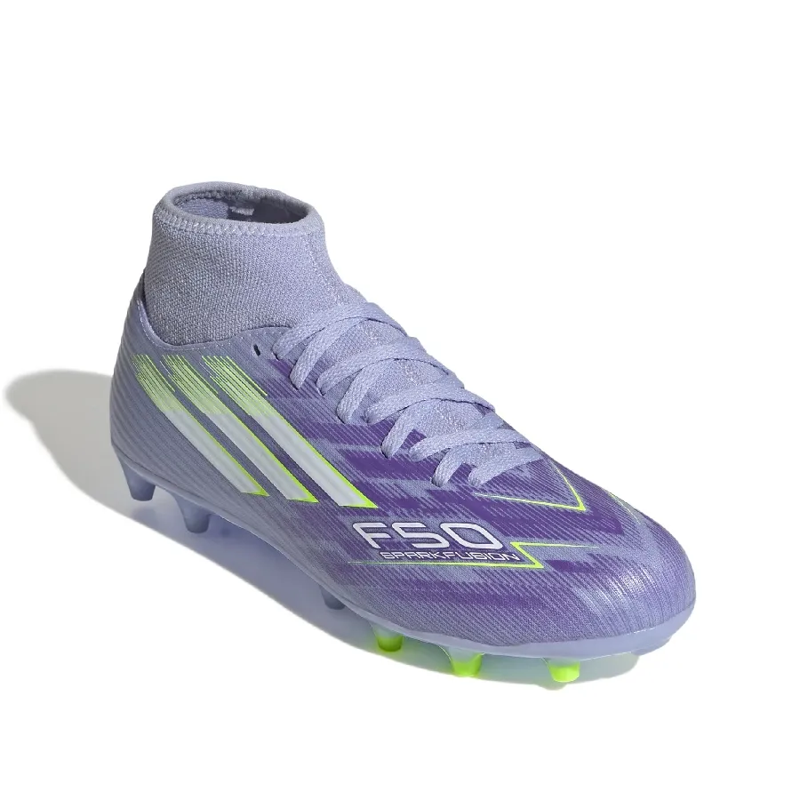 Imagen 1 de 7 de Botines adidas F50 Sparkfusion Club Fg-LILA/VERDE FLUOR