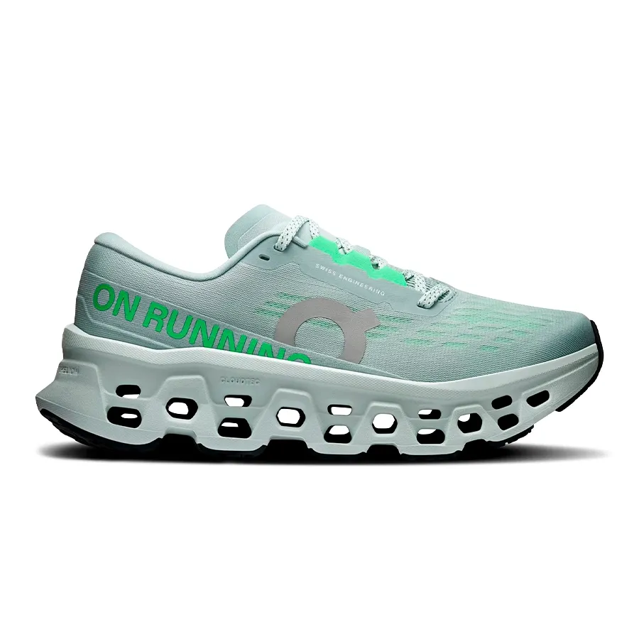 Imagen 0 de 5 de Zapatillas On Cloudmonster 3-GRIS/VERDE FLUOR