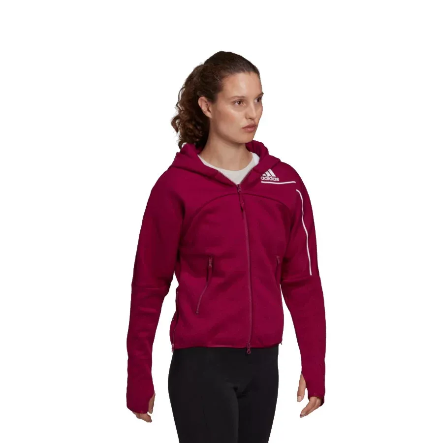 Imagen 3 de 6 de Campera adidas Capucha Z.N.E-BORDO