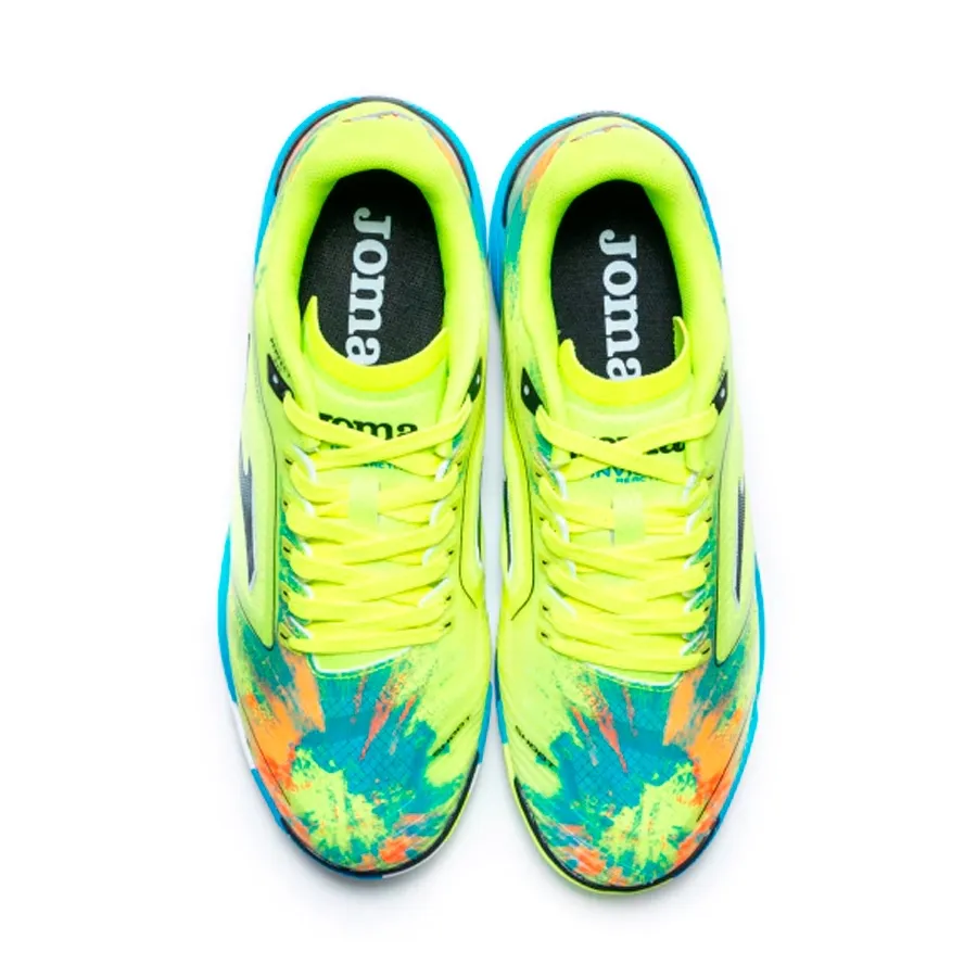 Imagen 5 de 8 de Botines Joma Invicto Futsal-AMARILLO FLUOR/NARANJA/AZUL