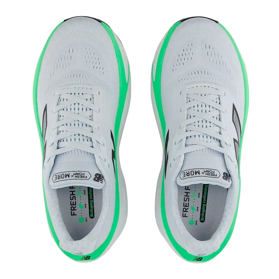 Imagen 3 de 6 de Zapatillas New Balance Fresh Foam X More v5-BLANCO/VERDE FLUOR