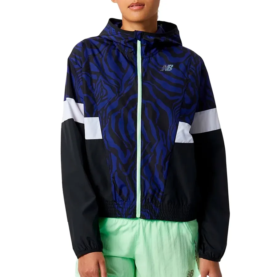 Imagen 0 de 3 de Campera New Balance Printed Fast Flight-MARINO/NEGRO/BLANCO