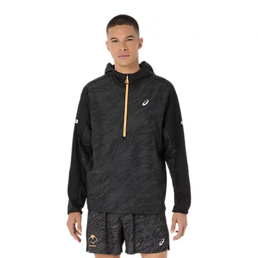Imagen 0 de 4 de Campera Asics Fujitrail packable windbreaker-NEGRO