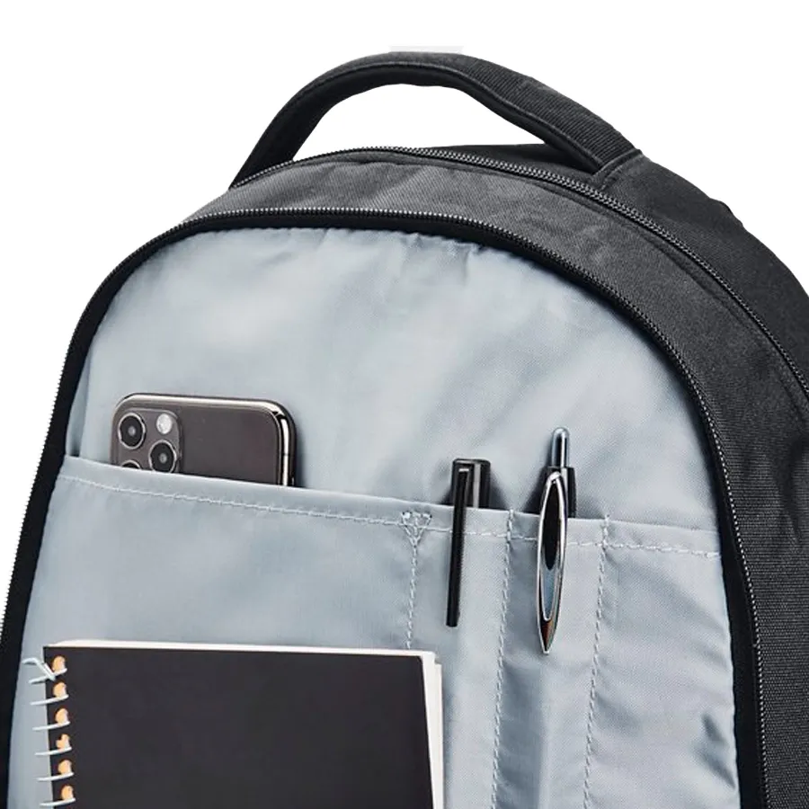 Imagen 5 de 6 de Mochila Under Armour Hustle 5.0-NEGRO/PLATA