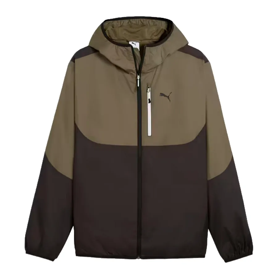 Imagen 2 de 5 de Campera Puma Tech Windbreaker-NEGRO/VERDE