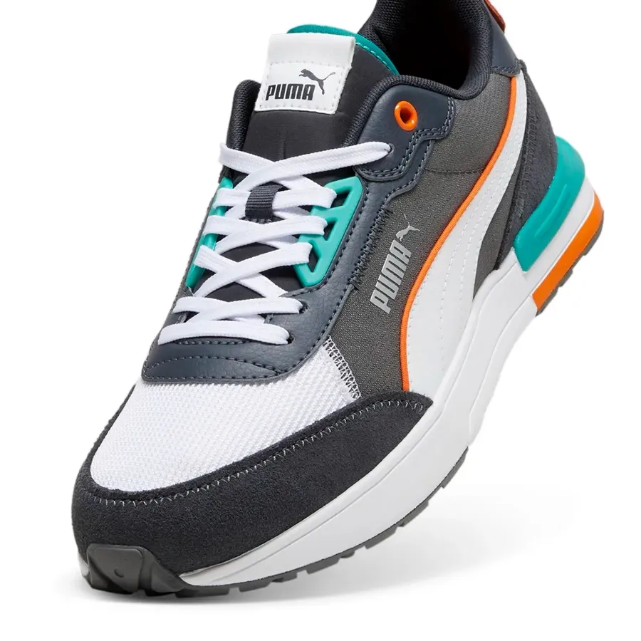 Imagen 3 de 5 de Zapatillas Puma R22-BLANCO/GRAFITO/VERDE