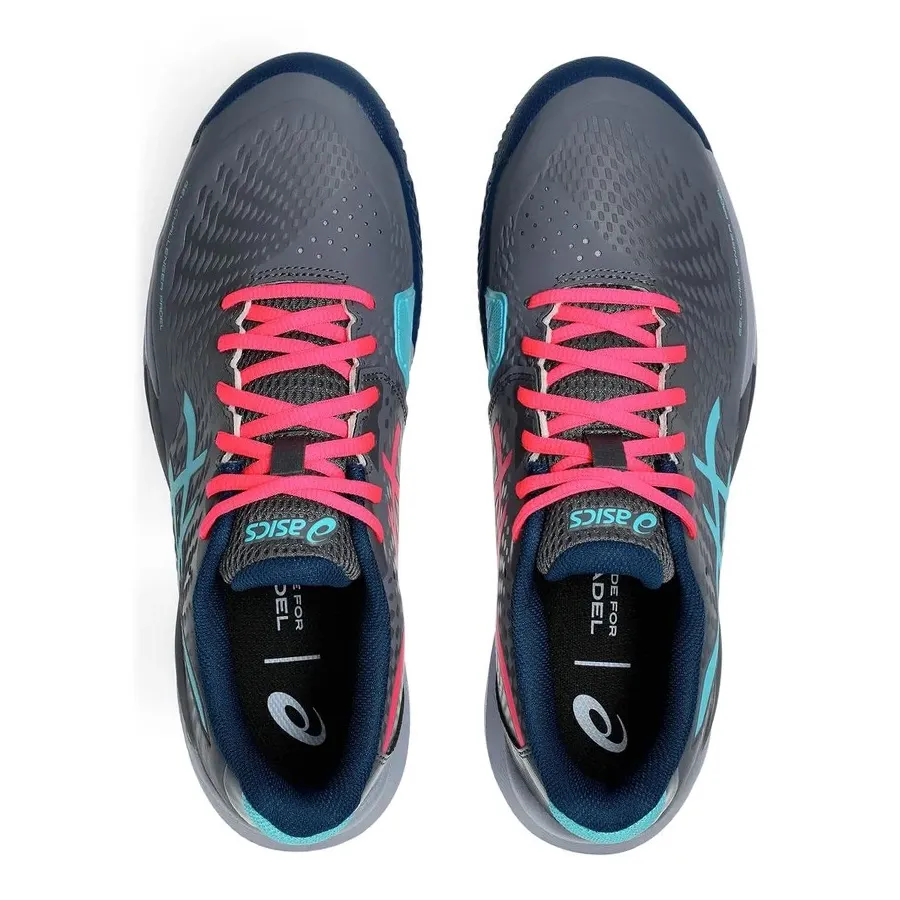 Imagen 3 de 7 de Zapatillas Asics Gel Challenger 14 Padel M-GRAFITO/MARINO/AQUA