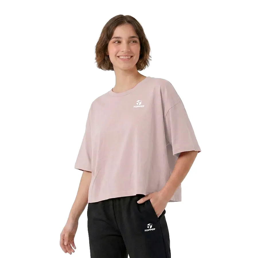 Imagen 0 de 3 de Remera Topper Loose-ROSA/GRIS