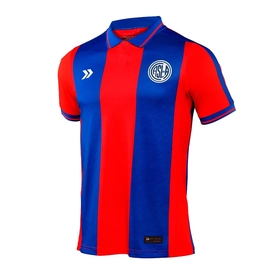 Imagen 2 de 4 de Camiseta Atomik Titular San Lorenzo de Almagro 25-AZUL/ROJO