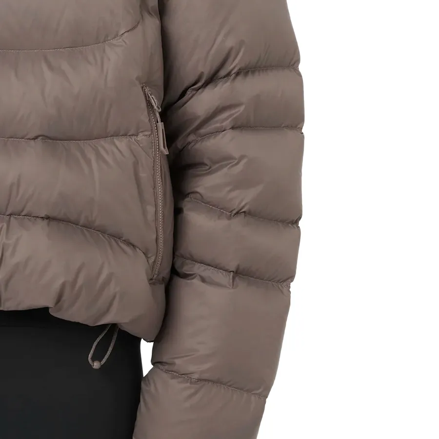 Imagen 6 de 8 de Campera Salomon Outline Nov Crop Down-GRIS/MARRON