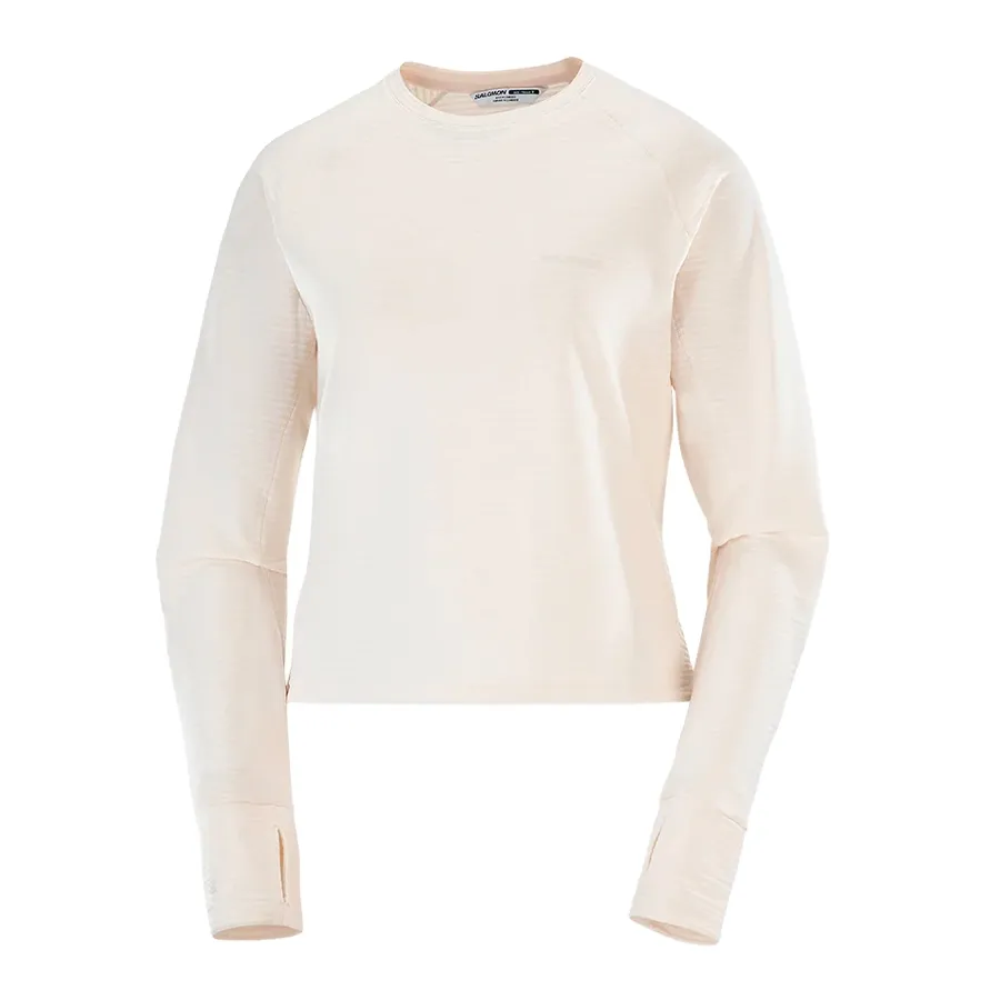 Imagen 2 de 5 de Remera Salomon Essential Lightwarm Cn-BLANCO