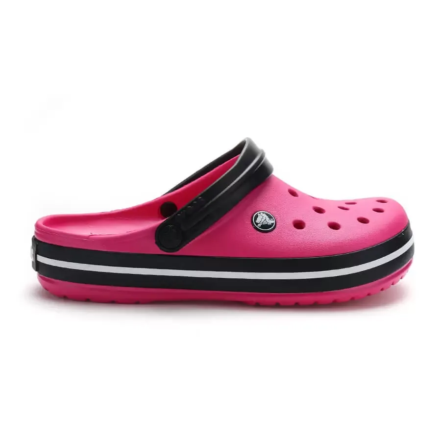 Imagen 4 de 5 de Ojotas Crocs Crocband-FUCSIA/NEGRO