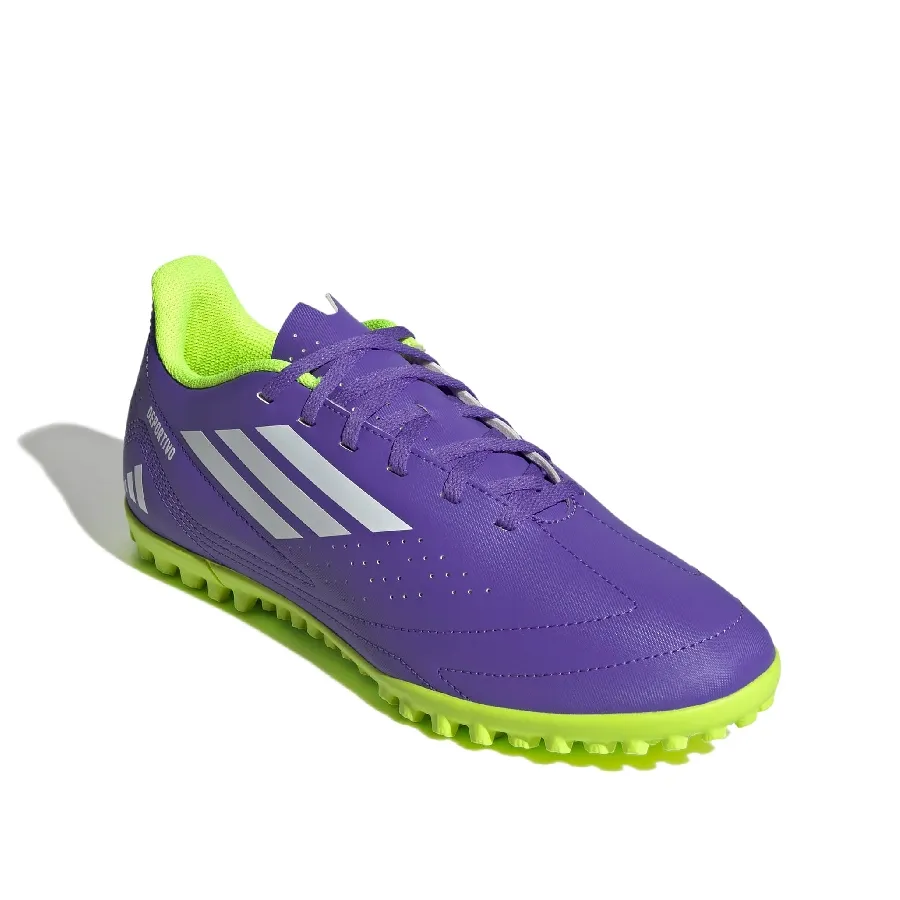 Imagen 1 de 7 de Botines adidas Deportivo III Tf-MORADO/AMARILLO FLUOR