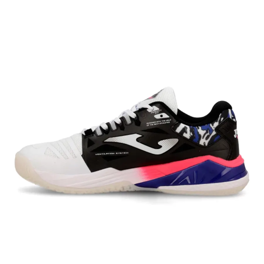 Imagen 2 de 8 de Zapatillas Joma Padel Spin-BLANCO/NEGRO/AZUL FRANCIA