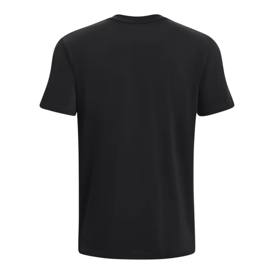 Imagen 3 de 5 de Remera Under Armour Embroidered Heavyweight-NEGRO