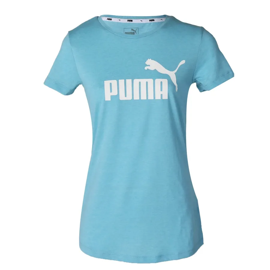 Imagen 0 de 4 de Remera Puma Ess+ Logo Heather Tee-CELESTE/BLANCO
