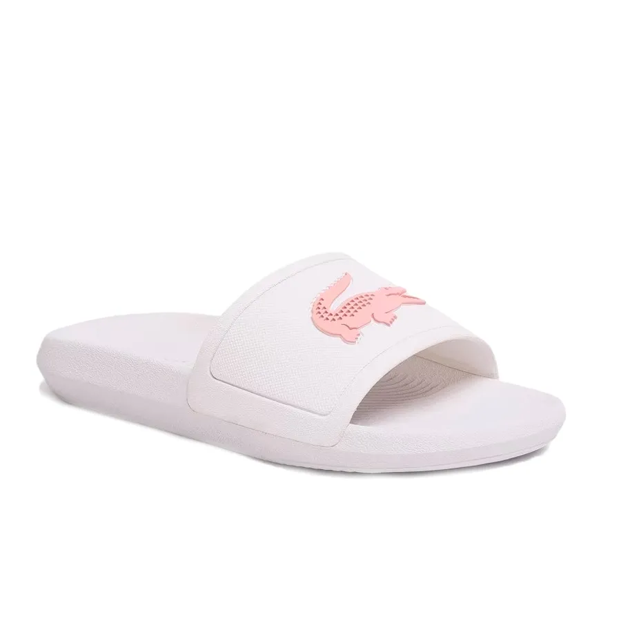 Imagen 1 de 5 de Ojotas Lacoste Croco-BLANCO/ROSA